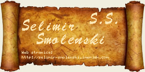 Selimir Smolenski vizit kartica